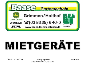 Galerie Gartentechnik Mietgeräte anzeigen.